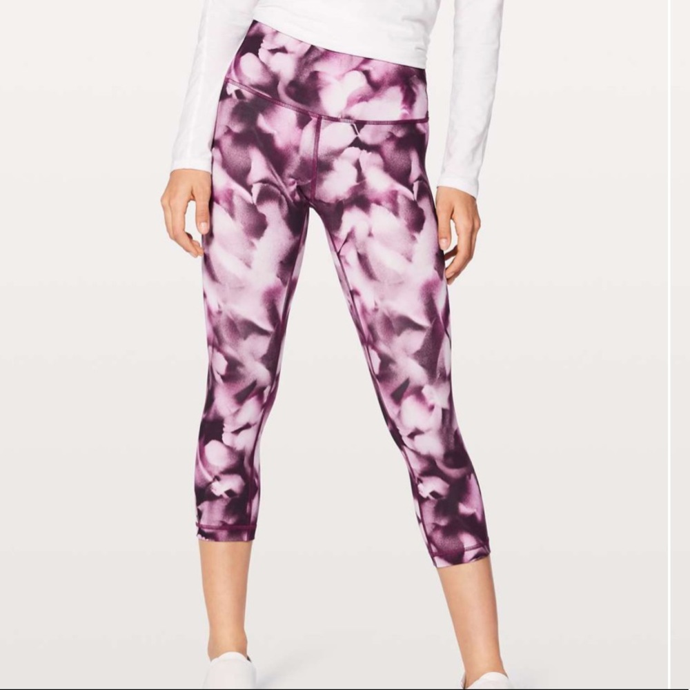Lululemon Wunder Under Legging 21" Blush Blossom 6